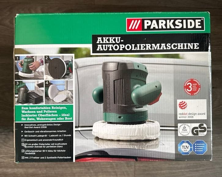 Parkside Accu Autopolijstmachine, Ophalen of Verzenden, Zo goed als nieuw