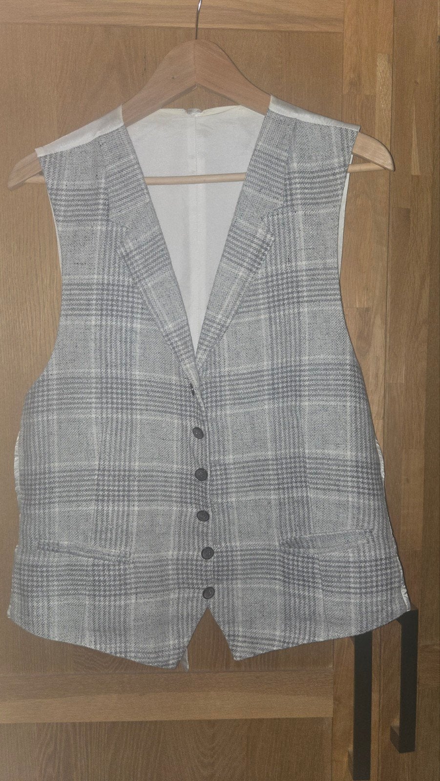 0202 Suitsupply Solbiati gilet puur linnen maat 52, Maat 52/54 (L), Ophalen of Verzenden, Grijs, Gedragen