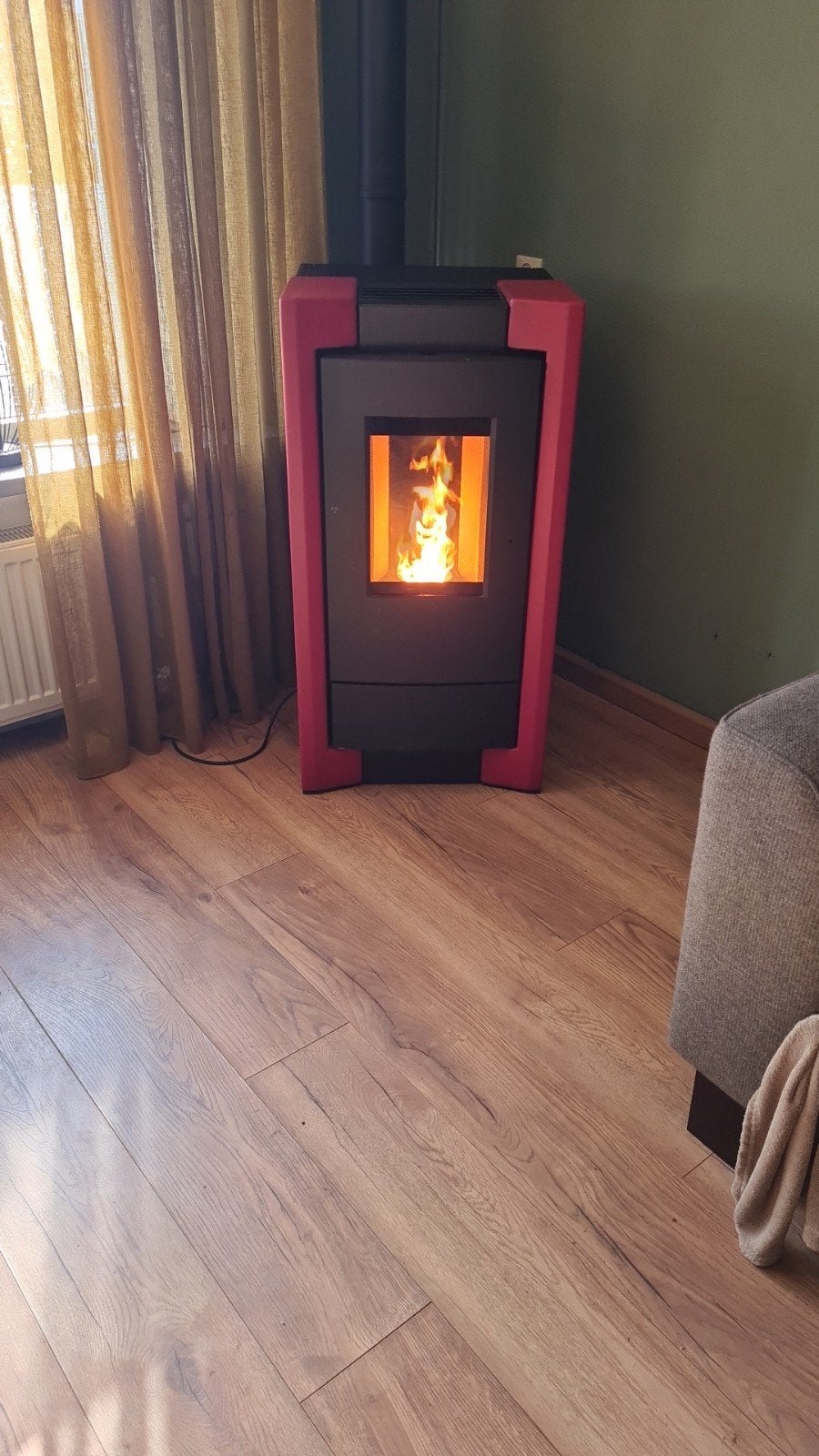 Rika pelletkachel, Huis en Inrichting, Ophalen, Gebruikt, Overige brandstoffen, Pelletkachel