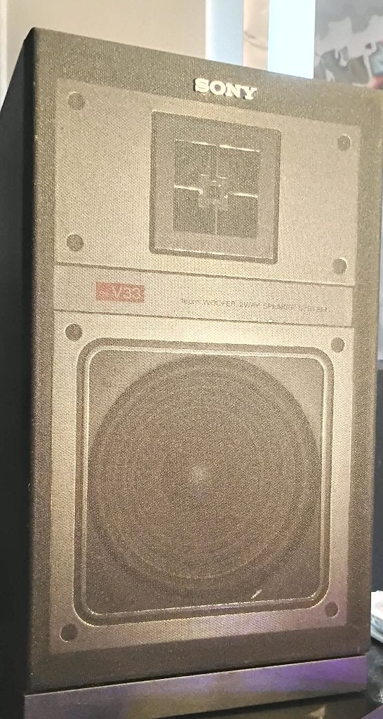Sony SS-V33 luidsprekers set van 2 - Made in W. Germany, Gebruikt, Ophalen of Verzenden, 60 tot 120 watt, Sony