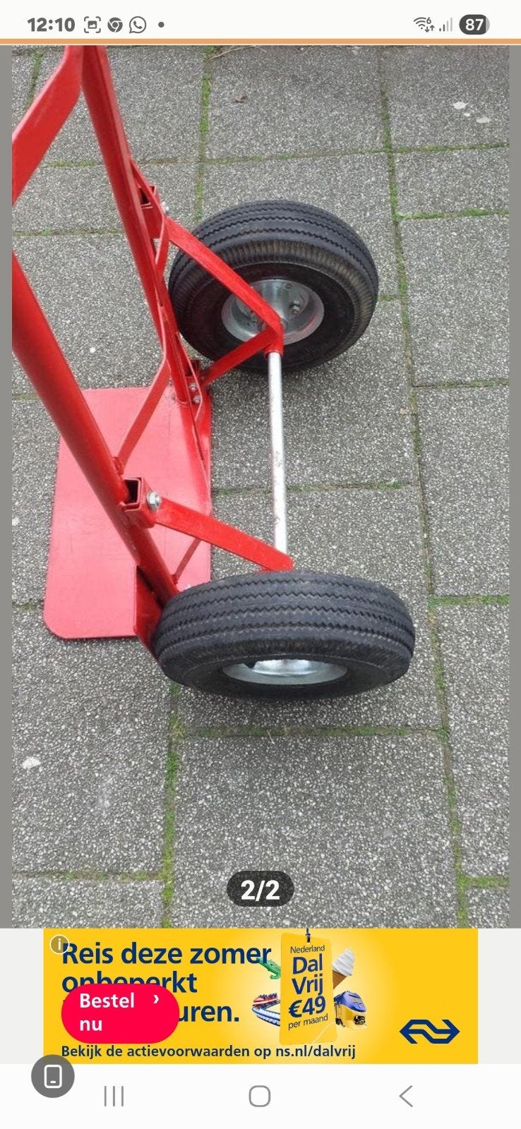 Zo goed als nieuwe steekwagen - Slechts 1 week gebruikt!, Ophalen of Verzenden, Zo goed als nieuw, Steekwagen