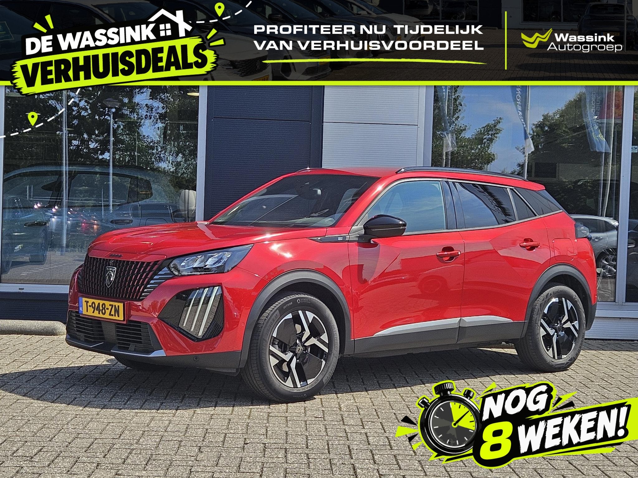Peugeot e-2008 EV Allure 54 kWh | 360 Camera | Navigatie | C, Auto's, Gebruikt, 156 pk, Origineel Nederlands, 1523 kg