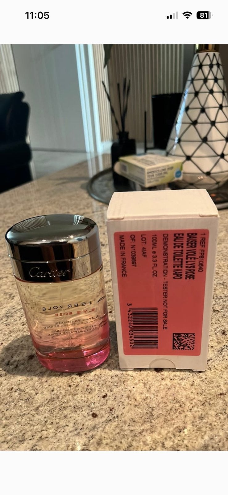 Cartier Baiser Volé Lys Rose 100 ml Eau de Toilette, Verzenden, Nieuw
