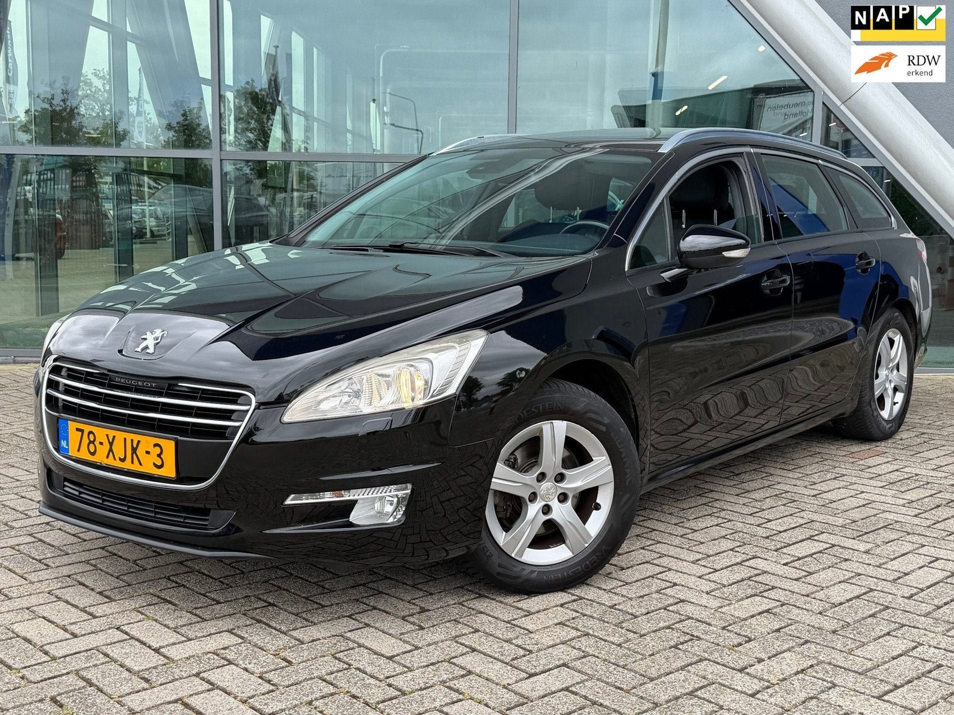 Peugeot 508 SW 1.6 THP Blue Lease Executive Pano, PDC, Cruis, Auto's, Voorwielaandrijving, Zwart, Origineel Nederlands, Handgeschakeld