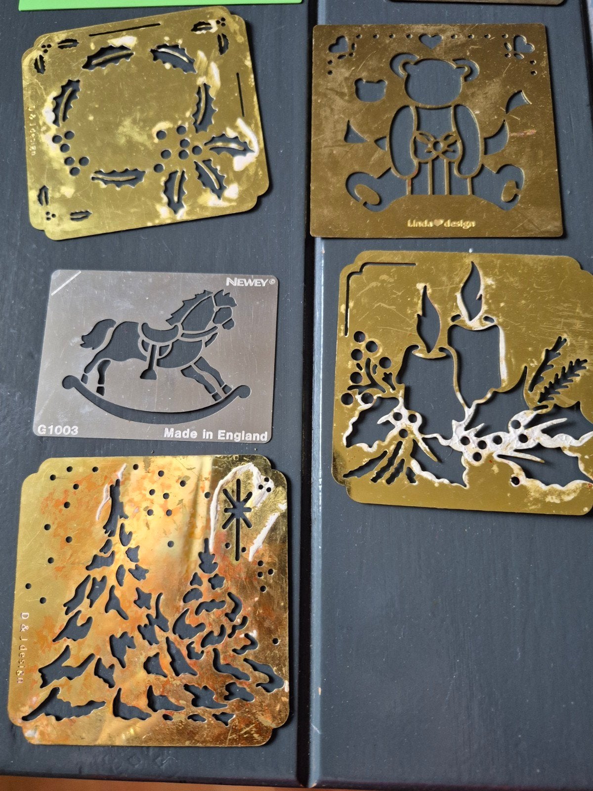 Hobby / kaarten / kerst /metalen plaatjes, Ophalen, Gebruikt, Kerst, Pons of Mal