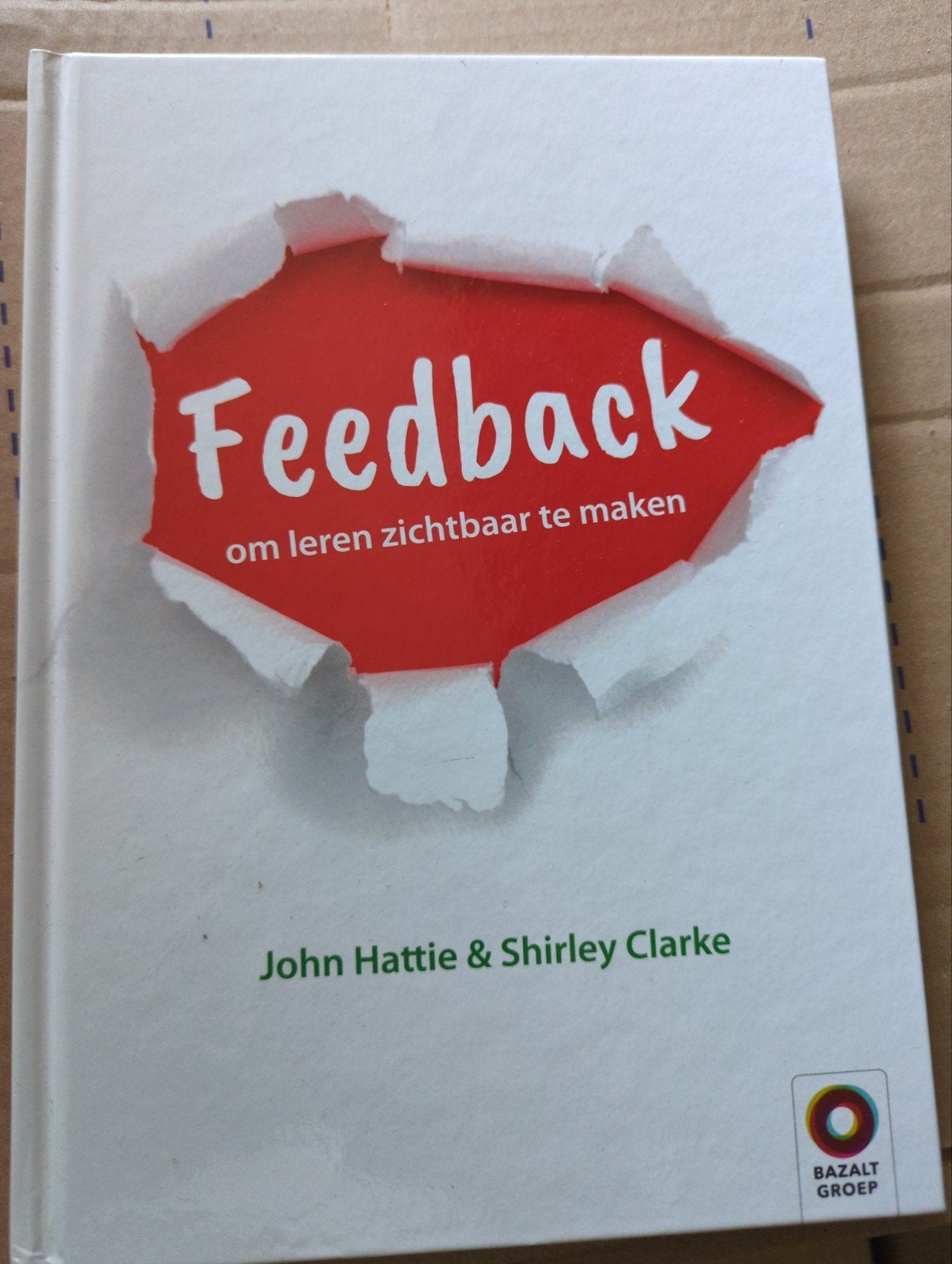 John Hattie - Feedback, Boeken, John Hattie; Shirley Clarke, Ophalen of Verzenden, Zo goed als nieuw, Nederlands