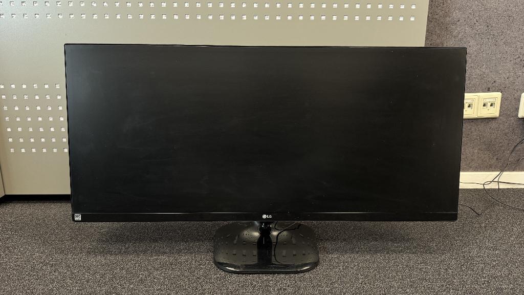 LG 34” Ultrawide Monitor | 34UM57-P | Werkt | Lijn in scherm, Ophalen, Gebruikt, IPS, Full HD