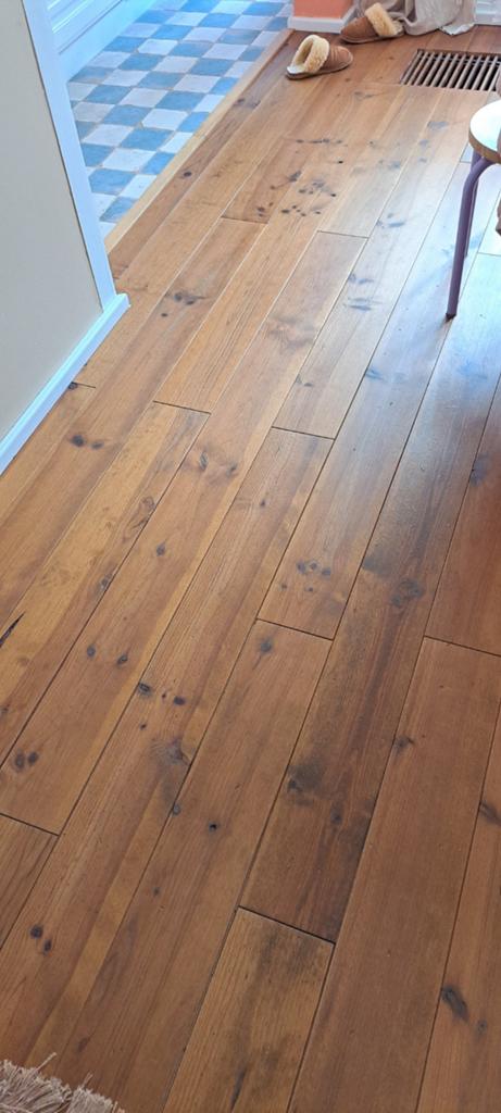 Grenen vloerplanken (ca. 30 m2) te koop - Gouda, Doe-het-zelf en Verbouw, Vloerdelen en Plavuizen, Ophalen, Vloerdelen of -planken