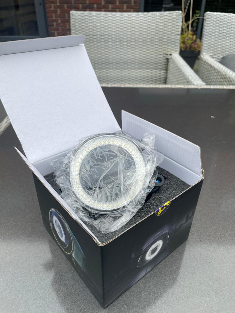 Angel Eye LED Koplamp voor Vespa en Zip - Nieuw in doos, Ophalen of Verzenden, Nieuw, Koplamp, Vespa