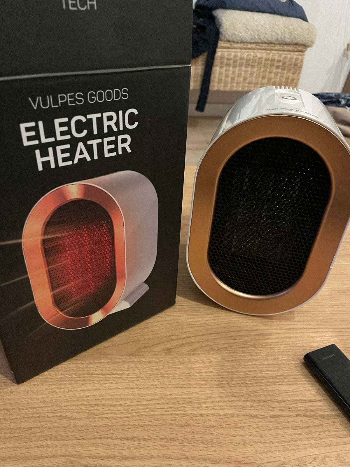 Vulpes Goods Elektrische Kachel - Compact en Efficiënt, Minder dan 30 cm, Minder dan 60 cm, Ophalen of Verzenden, 800 watt of meer