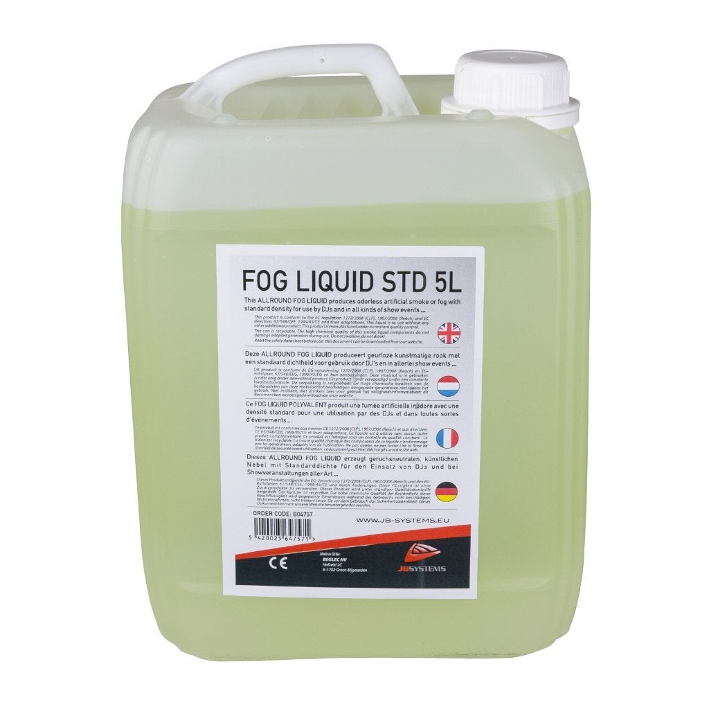 FOG LIQUID STD 5L Standaard rookvloeistof, Geluidgestuurd, Nieuw, Ophalen of Verzenden, .