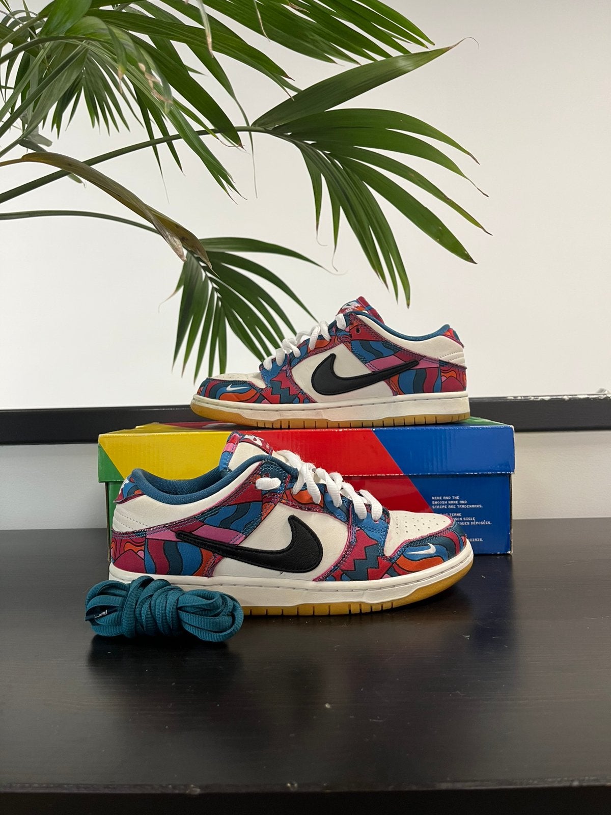 Nike SB Dunk Low Parra Abstract Art, Overige kleuren, Ophalen of Verzenden, Sneakers of Gympen, Zo goed als nieuw