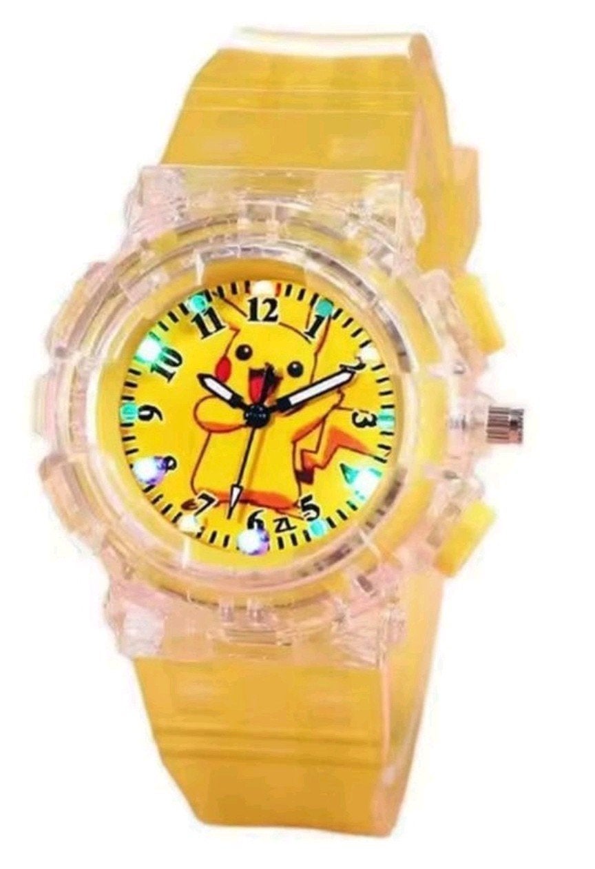Pokemon Pikachu horloge met verlichting NIEUW, Ophalen of Verzenden, Nieuw, Jongen of Meisje