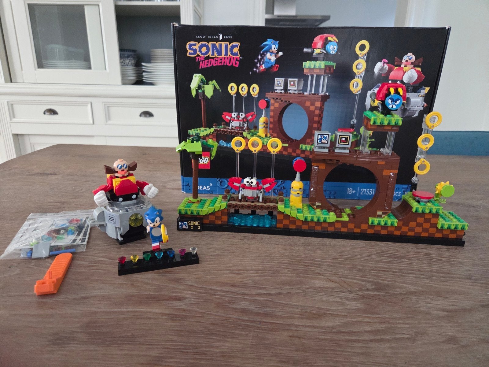 LEGO Ideas Sonic the Hedgehog Green Hill Zone (21331), Ophalen of Verzenden, Gebruikt, Overige merken
