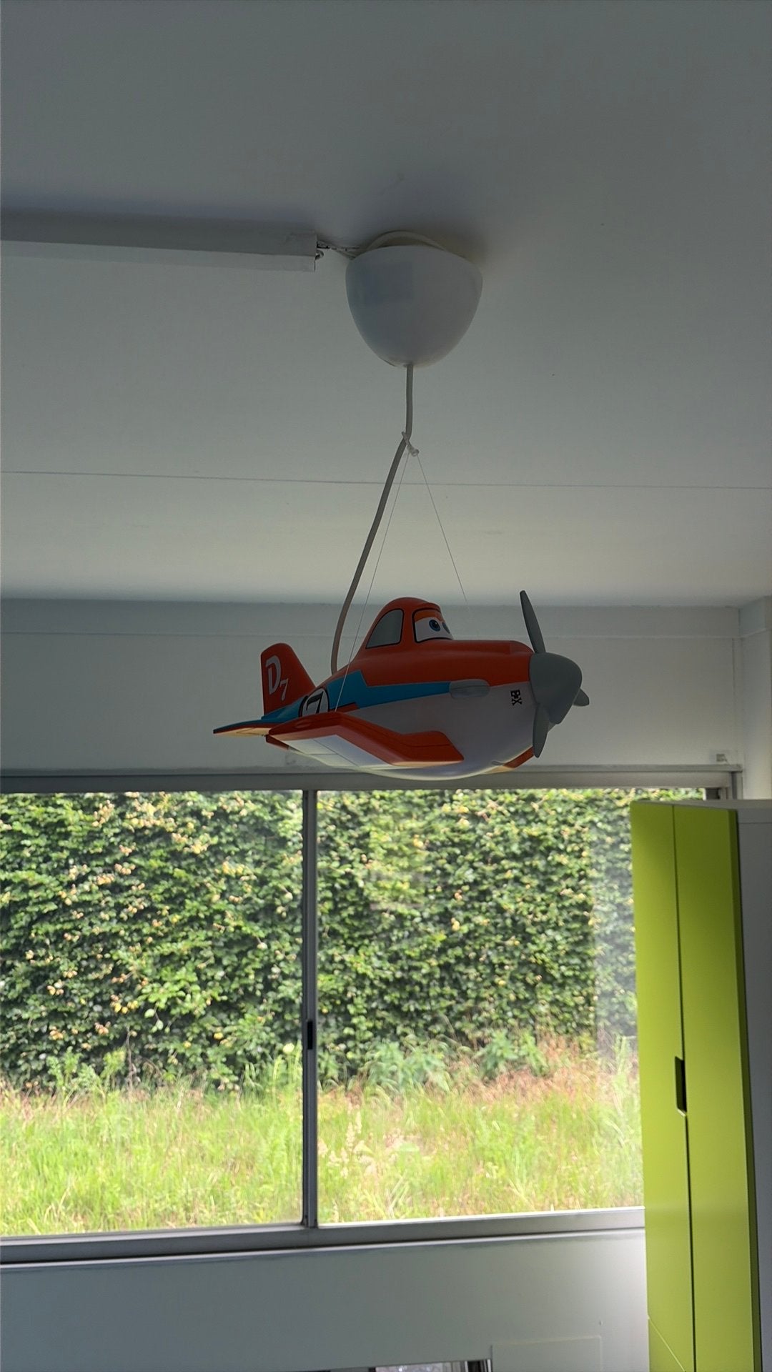 Vliegtuig lamp kinderkamer, Kinderen en Baby's, Kinderkamer | Inrichting en Decoratie, Ophalen of Verzenden, Zo goed als nieuw