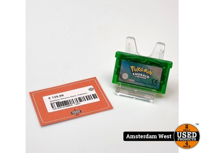Gameboy Advance Game: Pokemon Emerald, Nintendo, Gebruikt, Support@nintendo.com, 11-1 Hokotate-cho, Kamitoba, Minami-ku
Kyoto 601-8501
Japan