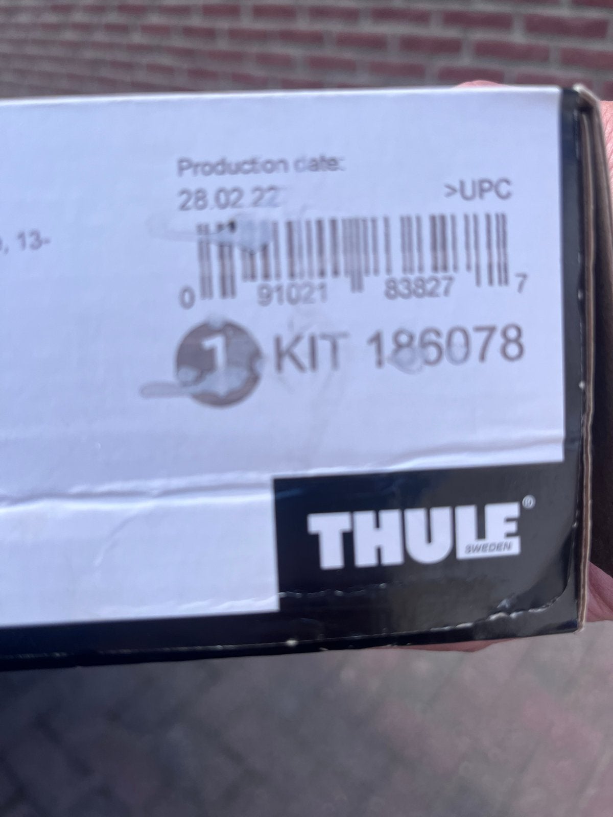 Thule Kit 186078 voor dakdragers, Ophalen, Zo goed als nieuw