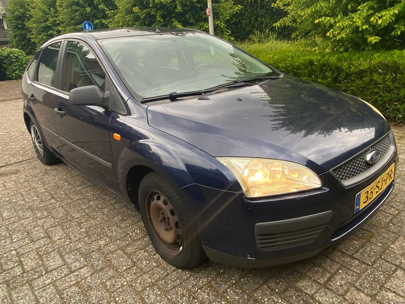 Ford Focus 1.6 benzine,APK juli 2027,Rijdt prima,Particulier, Auto's, Ford, 1596 cc, 4 cilinders, Blauw, 49 €/maand