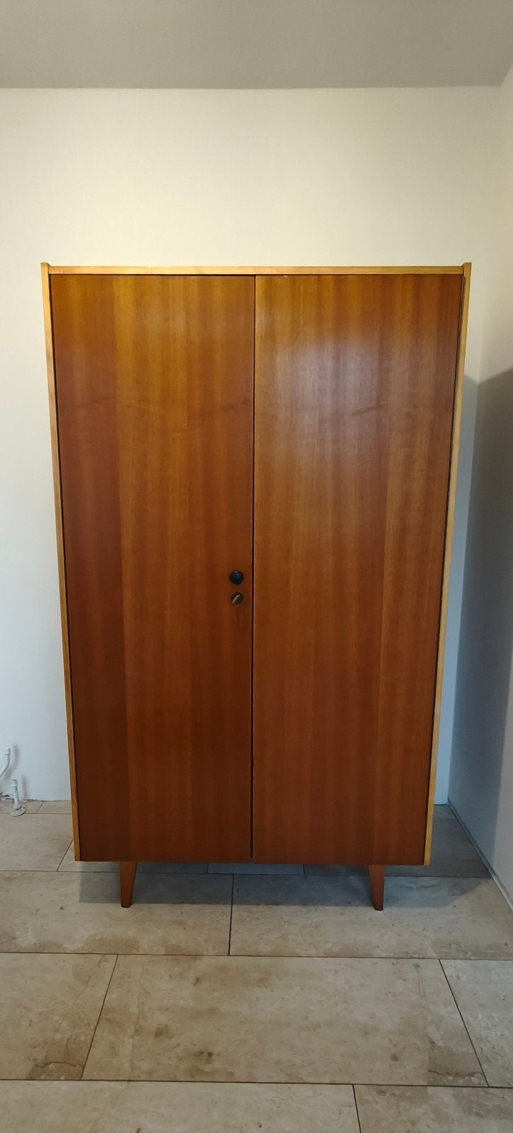 Vintage Kledingkast, Huis en Inrichting, Ophalen, Met deur(en), Gebruikt, 100 tot 150 cm