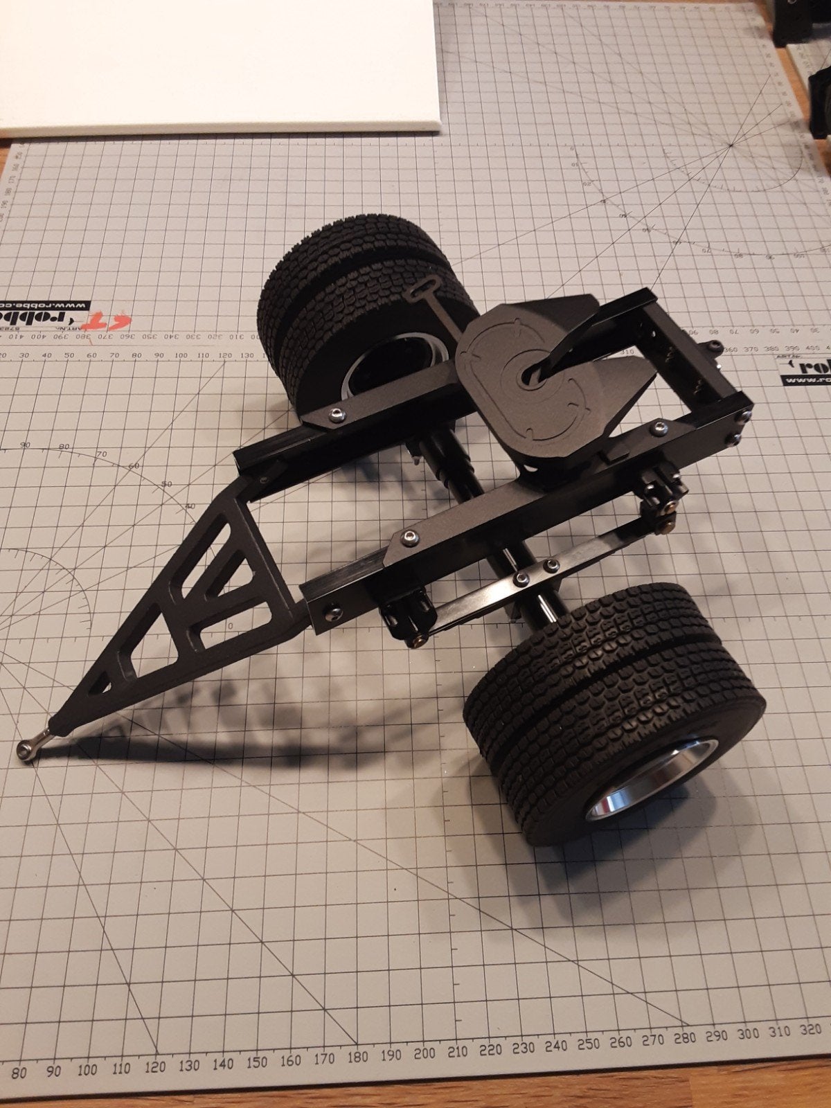 1 Assige Dolly 1:14 voor rc Tamiya LZV of Roadtrain, Hobby en Vrije tijd, Ophalen of Verzenden, Zo goed als nieuw, Schaal 1:14