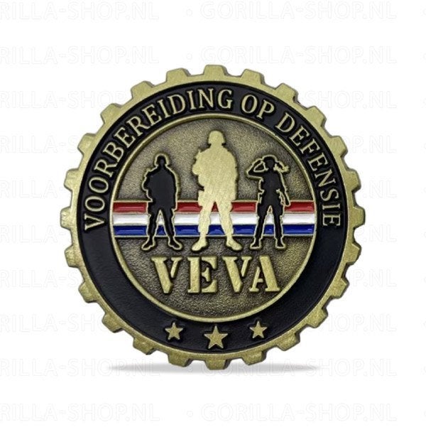 VEVA coin, Ophalen of Verzenden, Landmacht, Nederland, Kunstobject