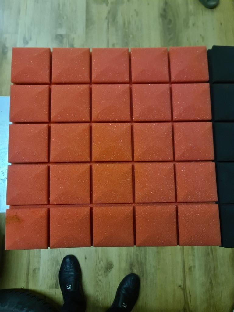 Geluidsisolatie Panelen - Rood & Zwart, Ophalen, Nieuw