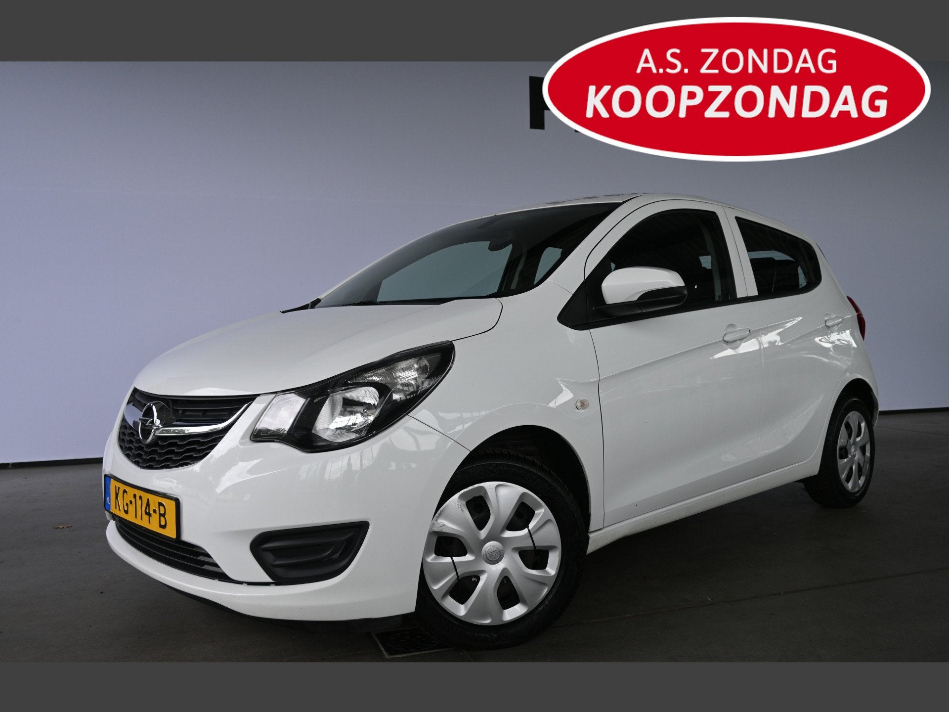 Opel KARL 1.0 ecoFLEX Edition Airco Cruise control Elektrisc, Auto's, Opel, Stof, Gebruikt, Met garantie (alle), Wit