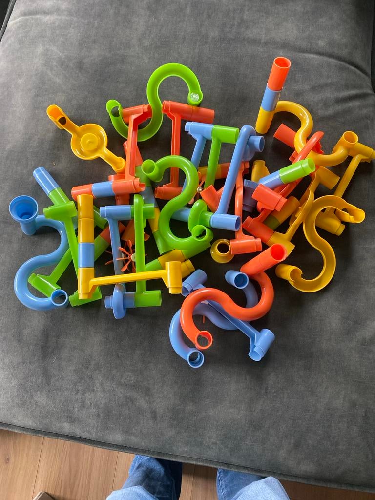 Complete plastic knikkerbaan (zonder knikkers), Ophalen of Verzenden, Gebruikt, Jongen of Meisje