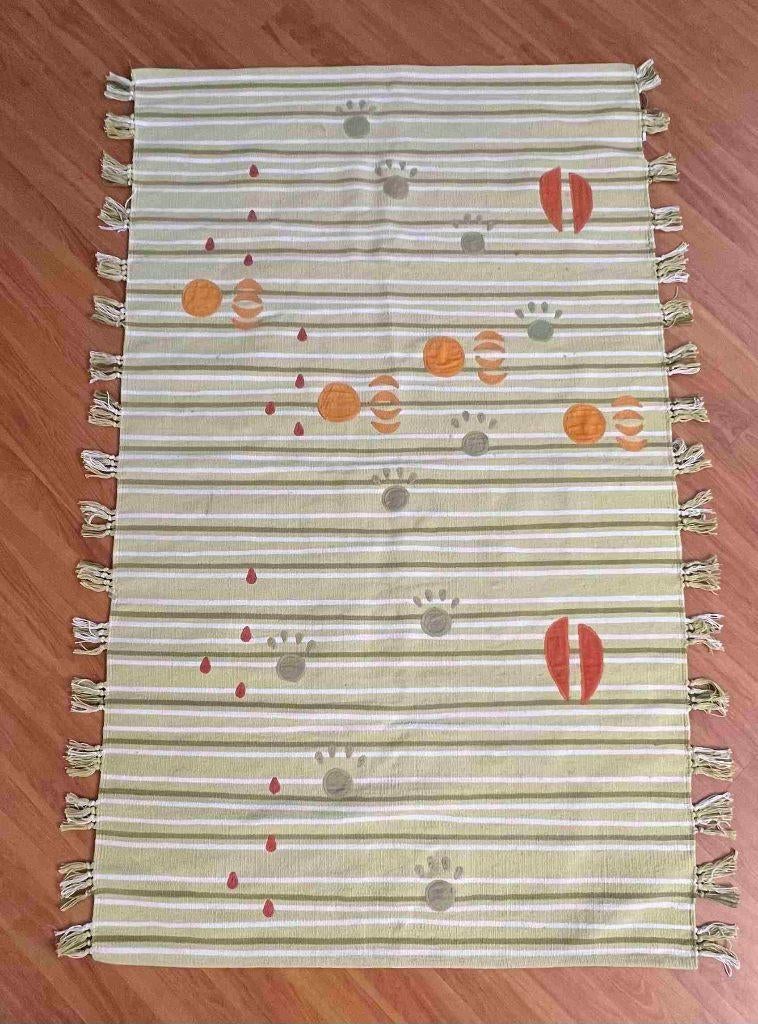 Vloerkleed groen 170/100 cm, Gebruikt, 100 tot 150 cm, Etten-Leur, DJT@dejuistetoon.eu
