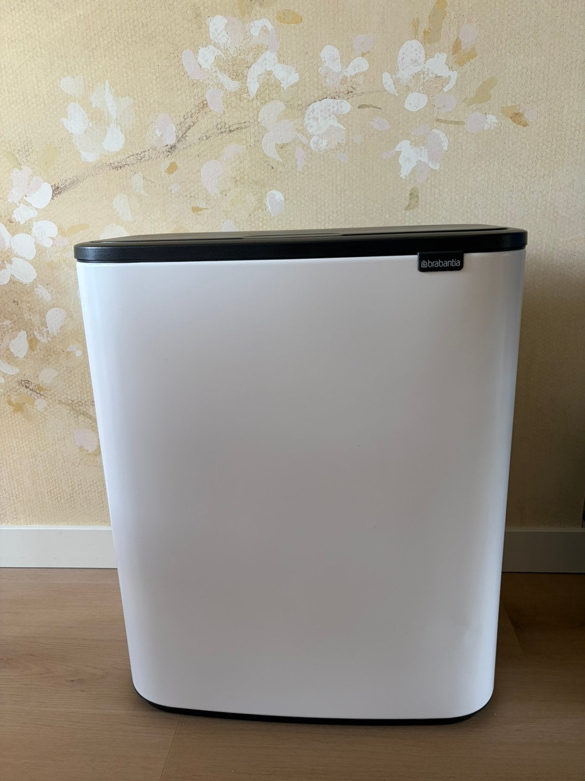 Prullenbak Brabantia Bo Touch Bin 2 x 30 Liter Wit, Ophalen, Overige materialen, 50 tot 75 cm, 40 liter of meer