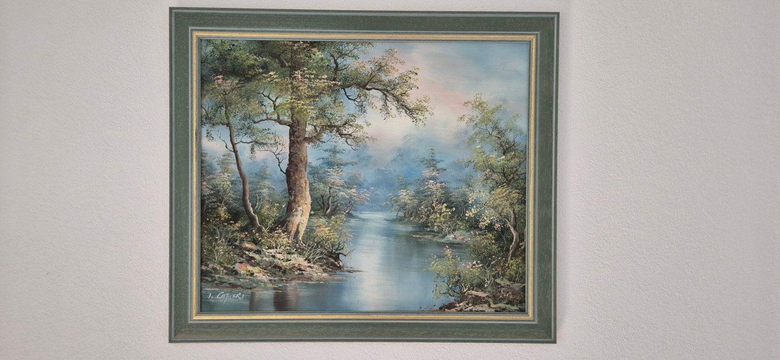 olieverfschilderij 70x50 cm, Ophalen, Zo goed als nieuw, Schilderij