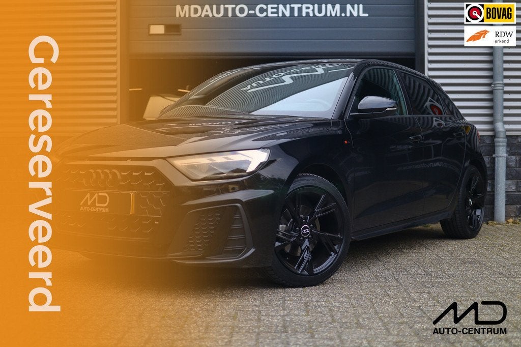 Audi A1 Sportback 30 TFSI 2x S Line 116 pk Black edition| Le, Auto's, Audi, Zwart, Origineel Nederlands, Bedrijf, 1100 kg