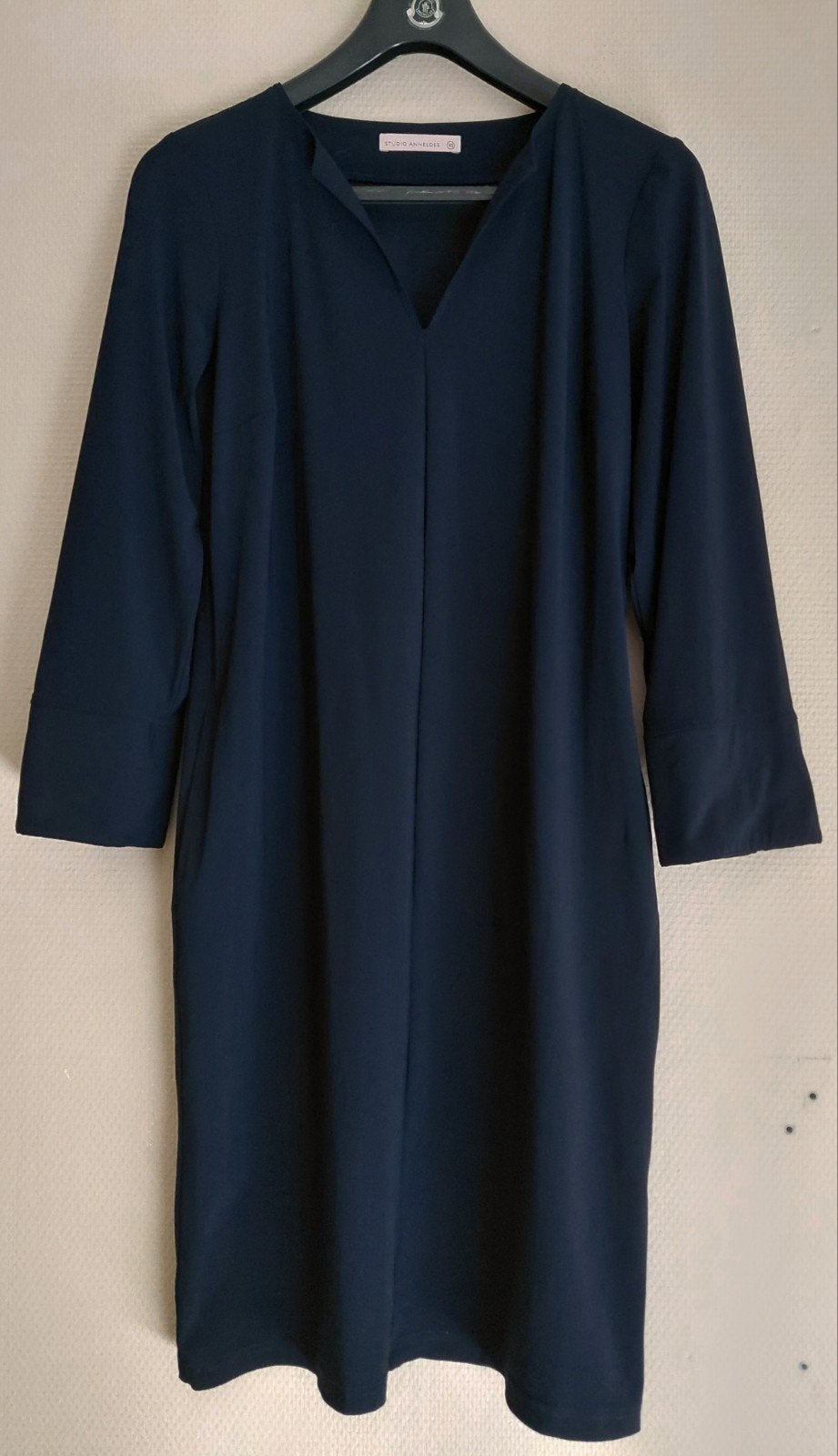 studio anneloes travelstof Simplicity jurk/tuniek mt 38/40, Kleding | Dames, Maat 38/40 (M), Studio Anneloes, Blauw, Ophalen of Verzenden