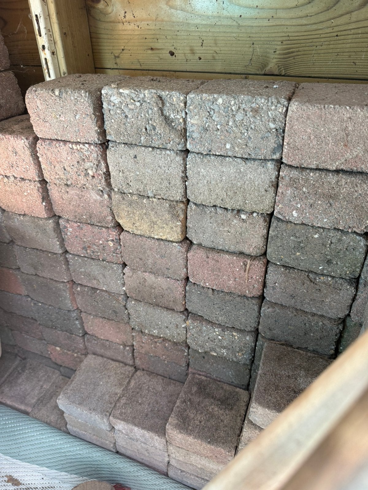 Betonklinkers/sierbestratingstenen, Doe-het-zelf en Verbouw, Metselstenen, Ophalen, Gebruikt, Bakstenen