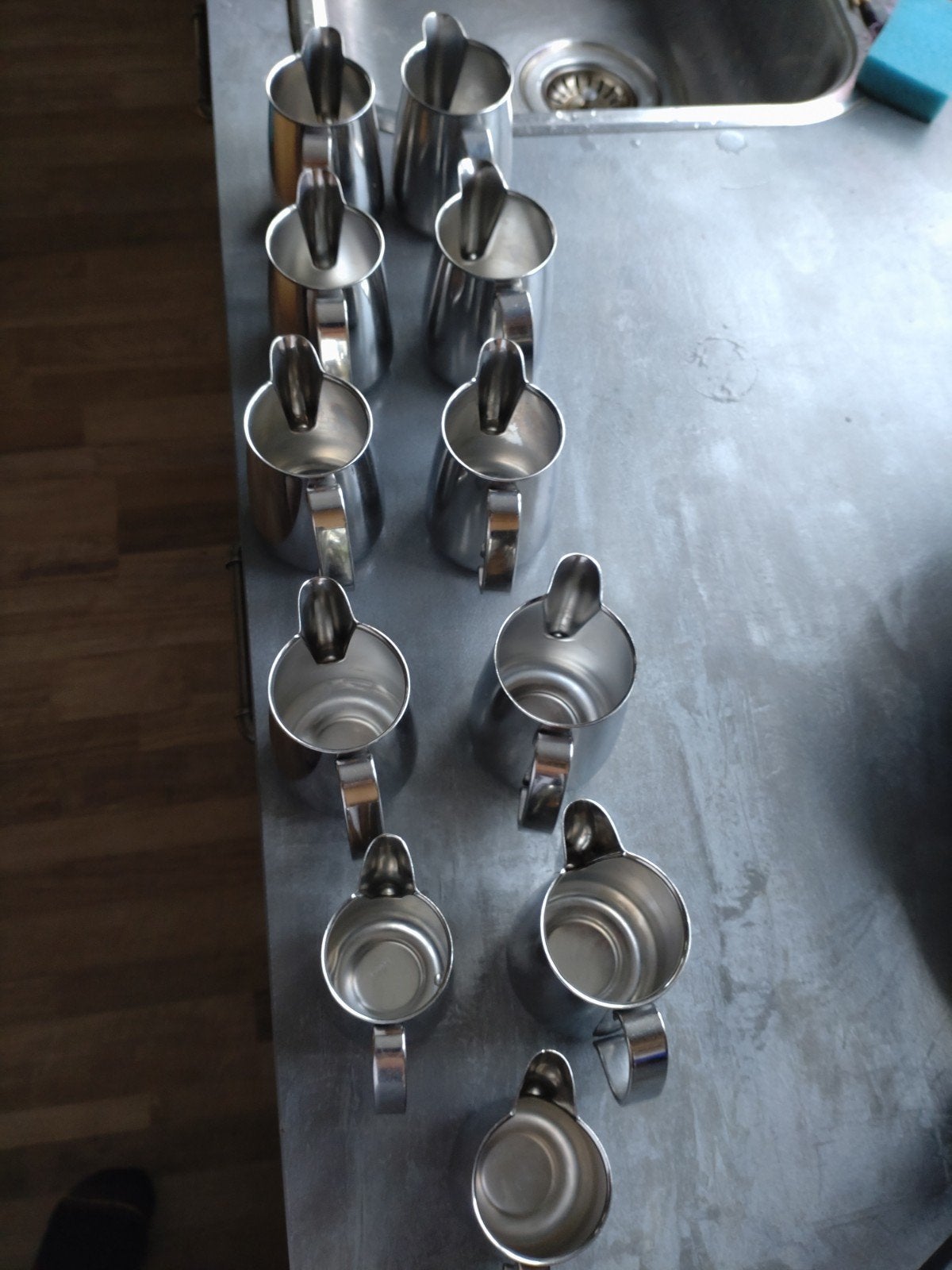 Rvs koffie kannetjes, Ophalen, Overige materialen, Overige stijlen, Overige typen