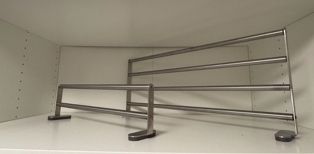 IKEA BROGRUND Towel Rail & Wall Shelf with Towel Rail, Ophalen of Verzenden, Zo goed als nieuw, Zilver