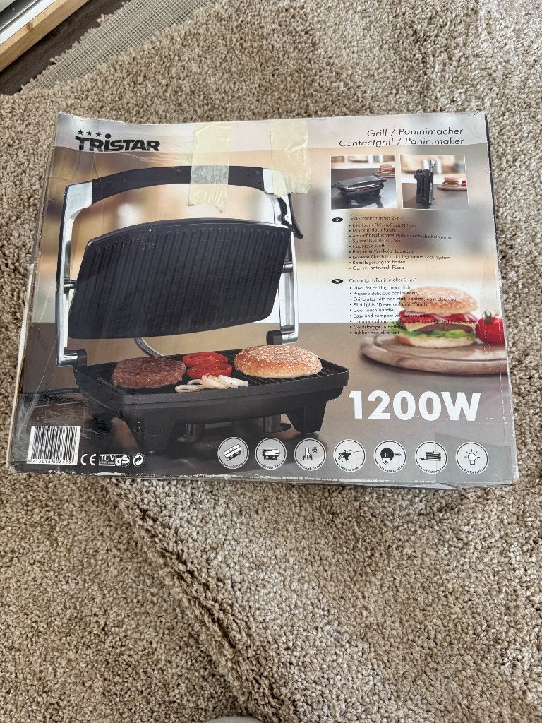 Panini grill van TriStar, Witgoed en Apparatuur, Ophalen, Nieuw