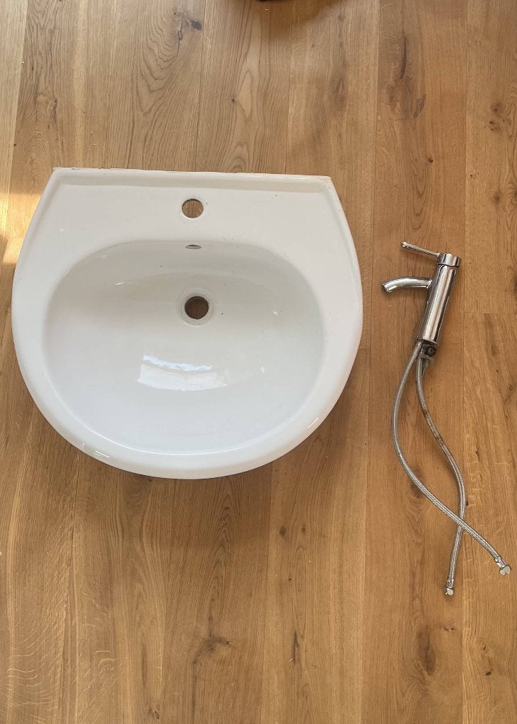 Wasbak en mengkraan, Ophalen, 50 tot 100 cm, Minder dan 100 cm, Wasbak of Wastafel
