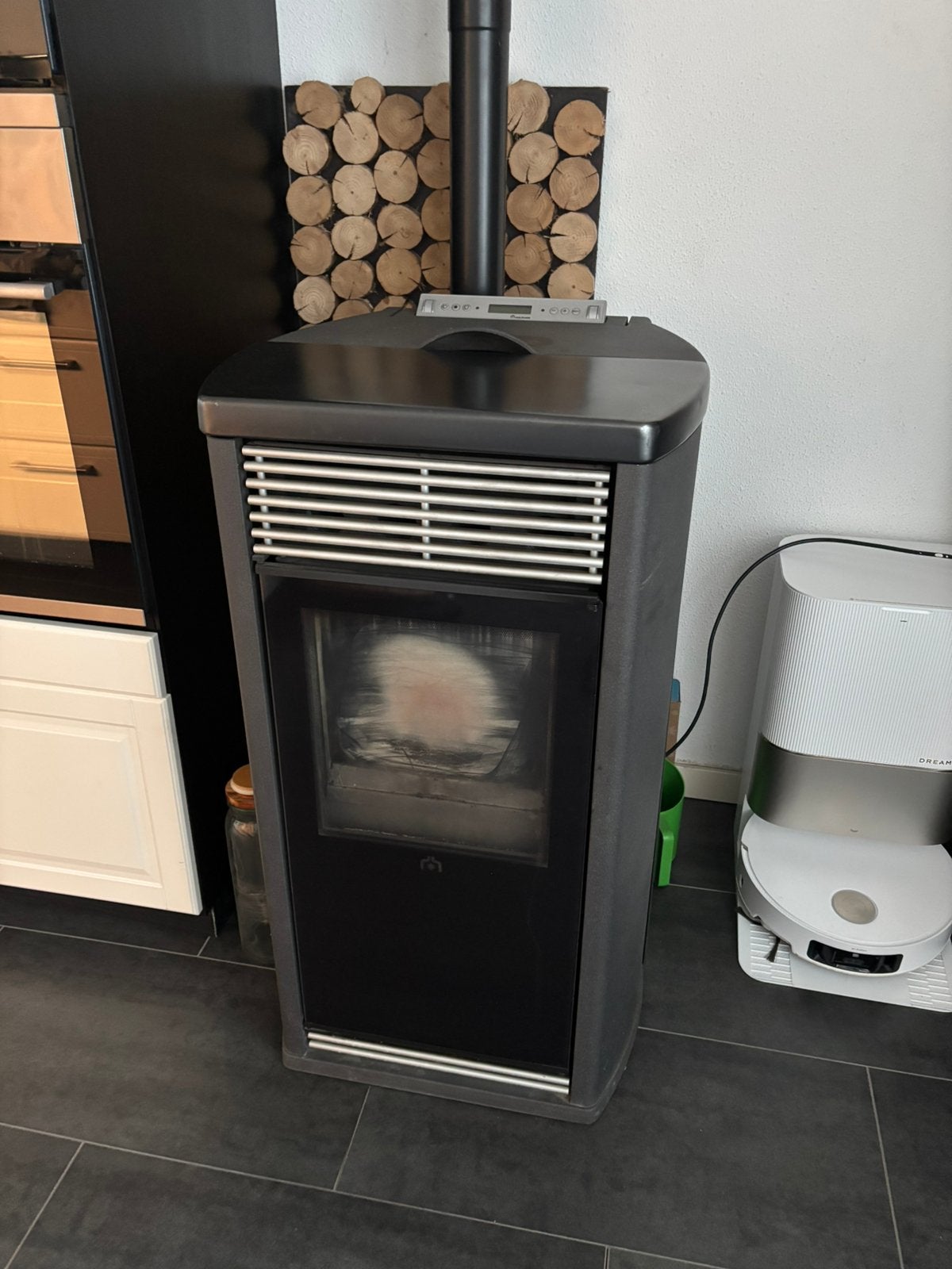 Edel kamin flexa, Ophalen, Zo goed als nieuw, Overige brandstoffen, Pelletkachel