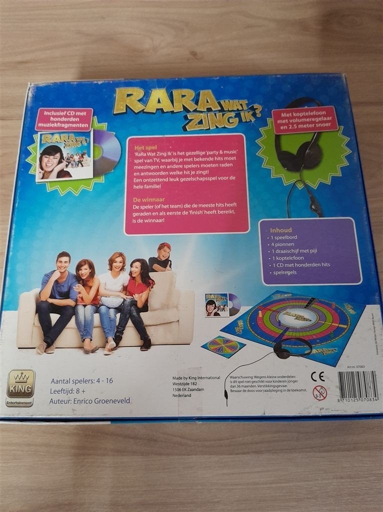Rara wat zing ik met koptelefoon - s1929, Verzenden, Zo goed als nieuw