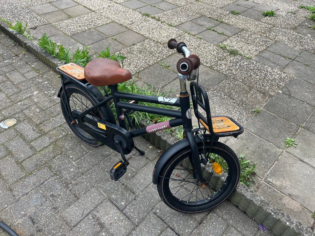 Jongensfiets kinderfiets, Fietsen en Brommers, Fietsen | Kinderfietsjes, Ophalen, Zo goed als nieuw, 16 tot 20 inch