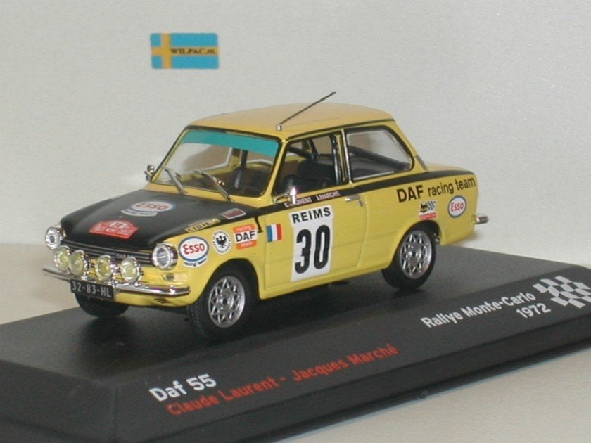 Daf 55 rally. Monte Carlo 1972. Laurent . Marché 1:43 nieuw., Ophalen of Verzenden, Nieuw, Auto, Overige merken