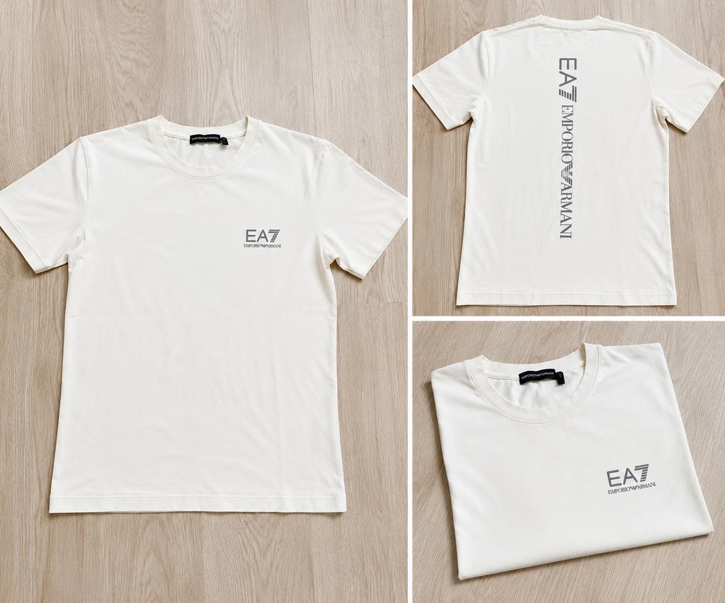 EA7 Emporio Armani T-shirt wit - Maat S, Kleding | Heren, T-shirts, Ophalen of Verzenden, Zo goed als nieuw