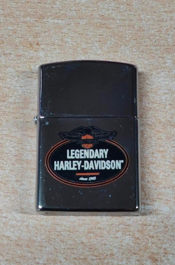 Harley Davidson benzine aansteker jaren '70 - Nieuwstaat, Verzamelen, Ophalen of Verzenden