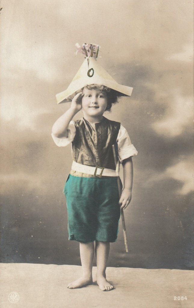 JONGEN SOLDAAT UIT 1913 ZEER MOOIE OUDE KAART KO583, Verzamelen, Ophalen of Verzenden, Voor 1920, Gelopen, Overige thema's
