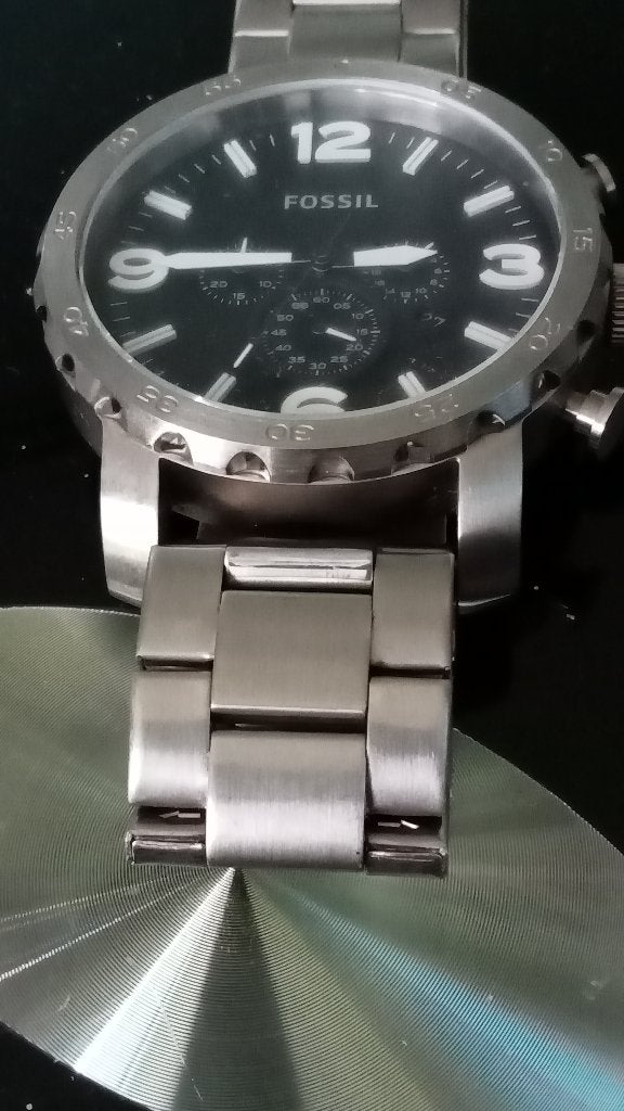 Heren horloge Fossil, Staal, Staal, Zo goed als nieuw, Ophalen