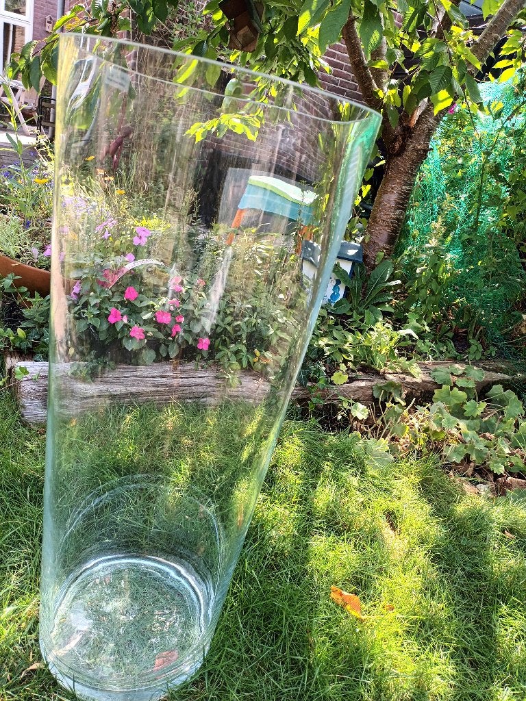 glazen vaas, Ophalen, Nieuw, Glas, Handgemaakt
