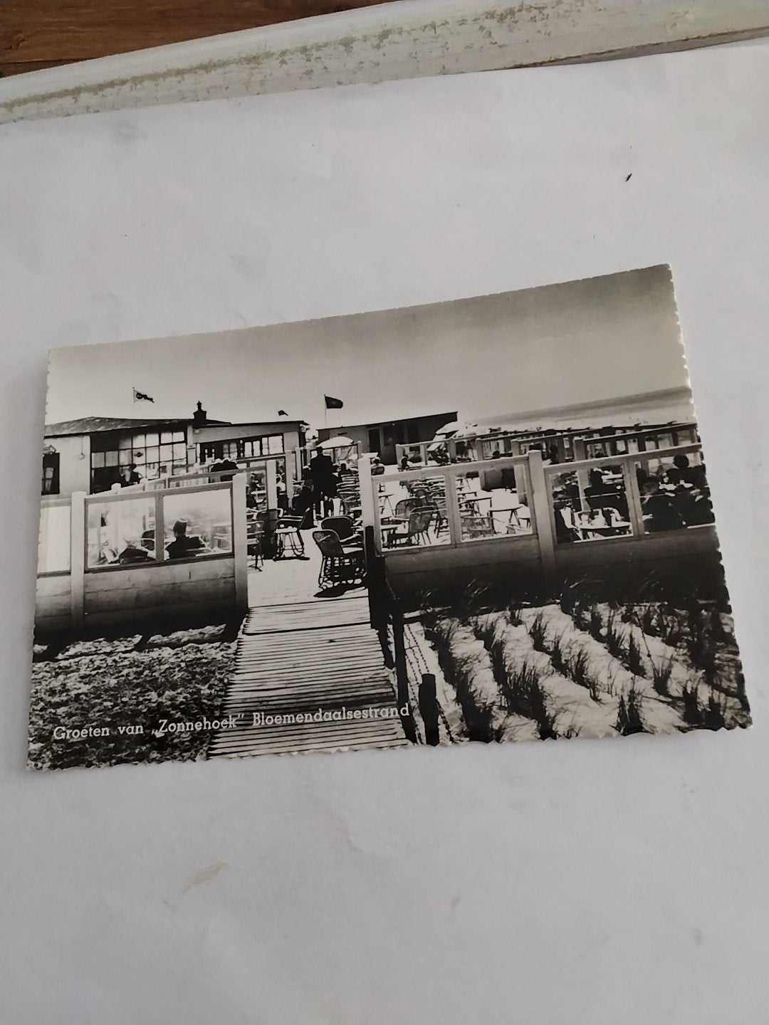 Oude Ansichtkaart Bloemendaalsestrand Zonnehoek, Ophalen of Verzenden, 1940 tot 1960, Ongelopen, Noord-Holland