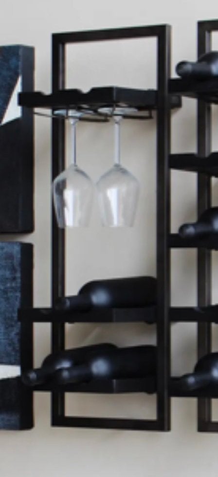 DBodhi Shelfmate Black Stain/Smoked Iron wijnrek NIEUW, Ophalen of Verzenden, Nieuw, 5 tot 15 flessen