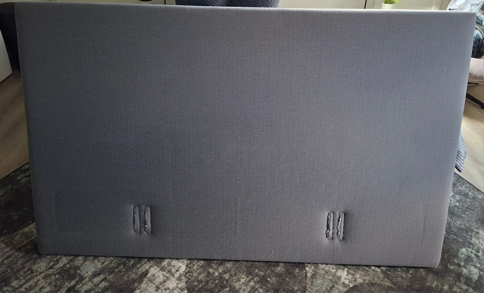 Gratis!!  2 persoons hoofdbord van Emma., Ophalen, Tweepersoons, Grijs, 160 cm